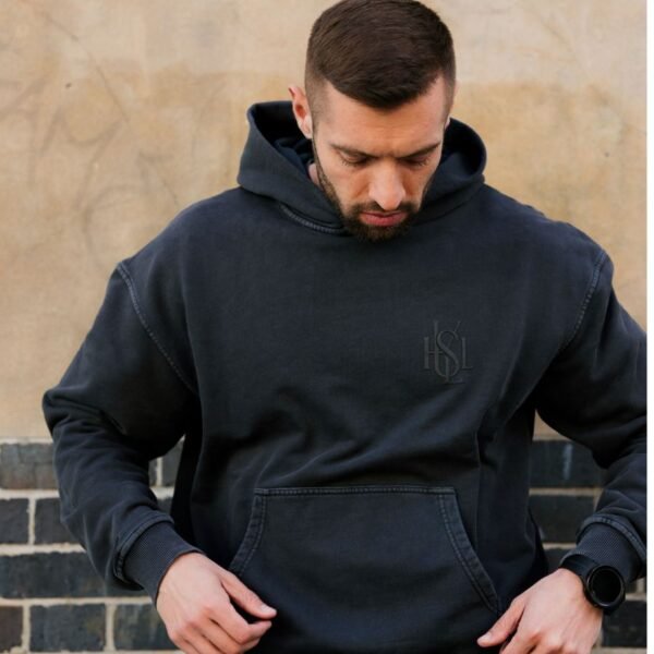 Husle UK HOODIE IN BLACK