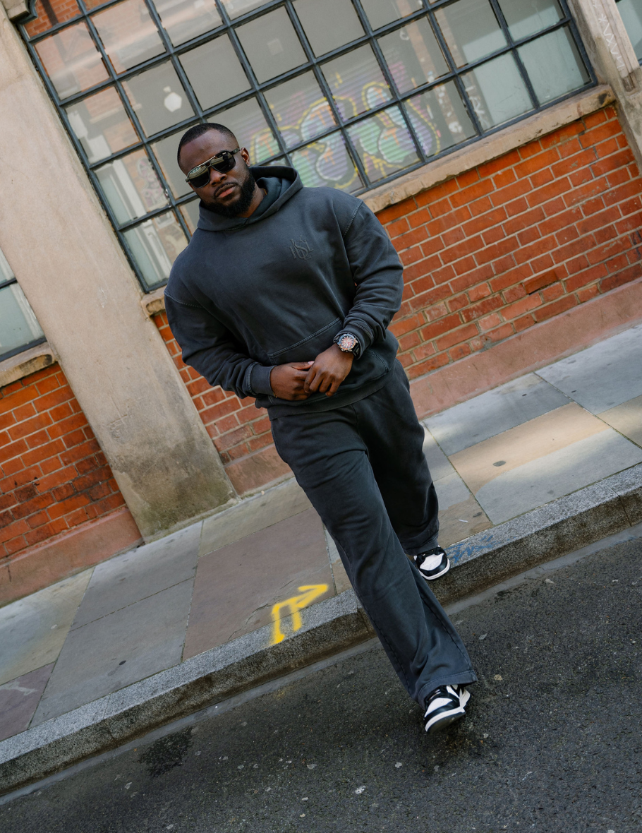 HUSLE Noir Hoodie Set